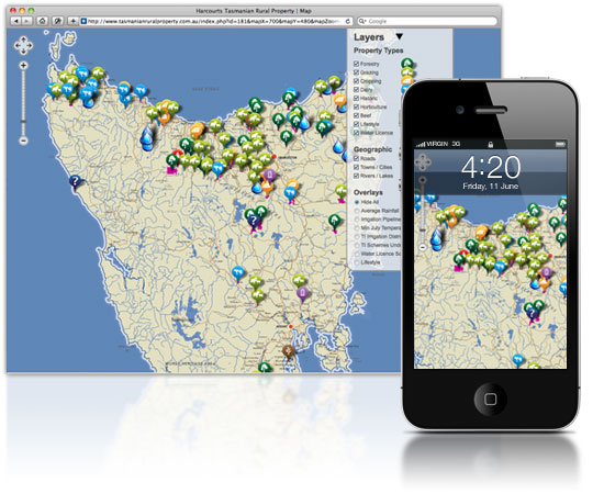overview map desktop and iphone